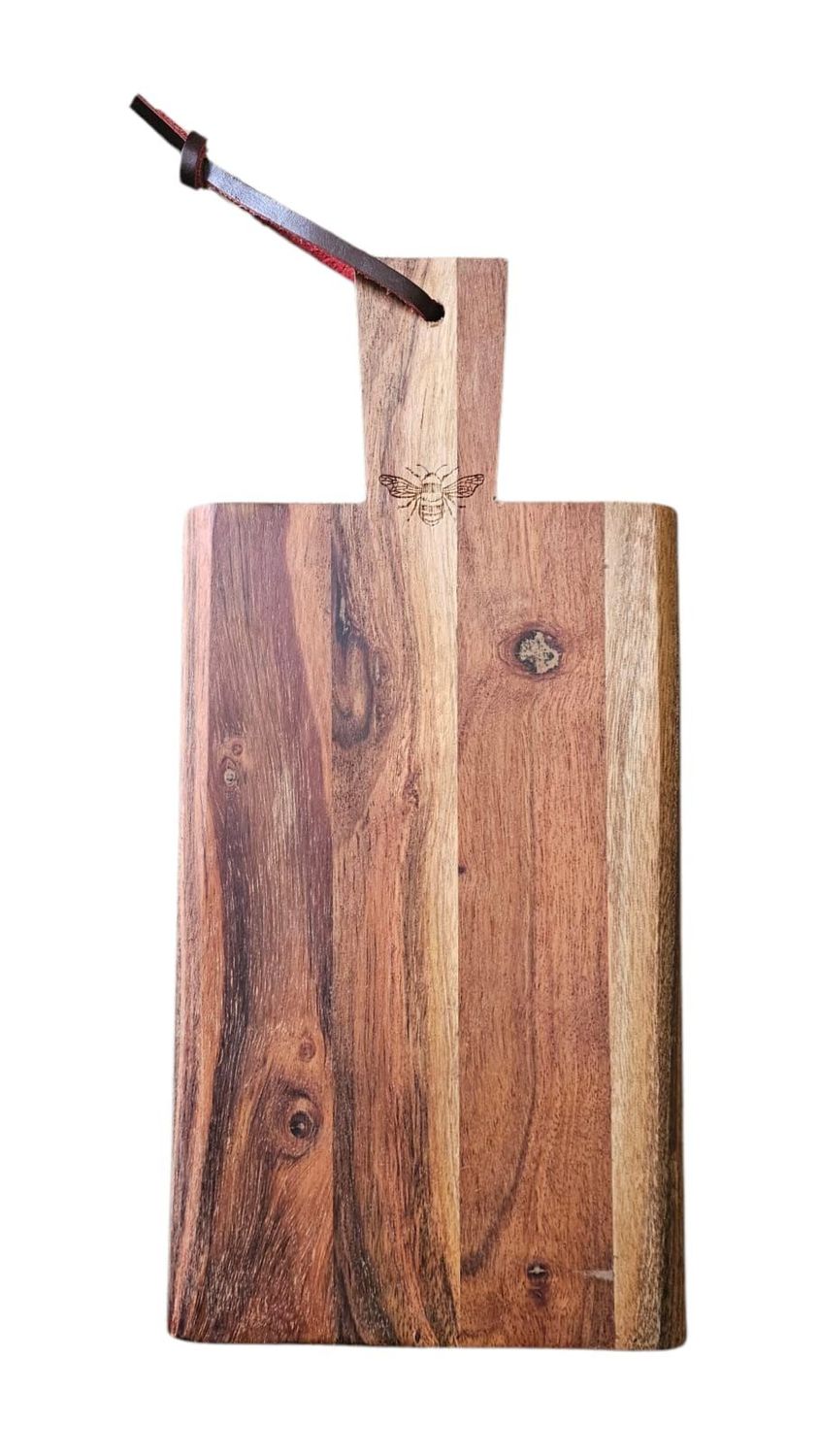 Small Acacia Wood Paddle Chopping Board