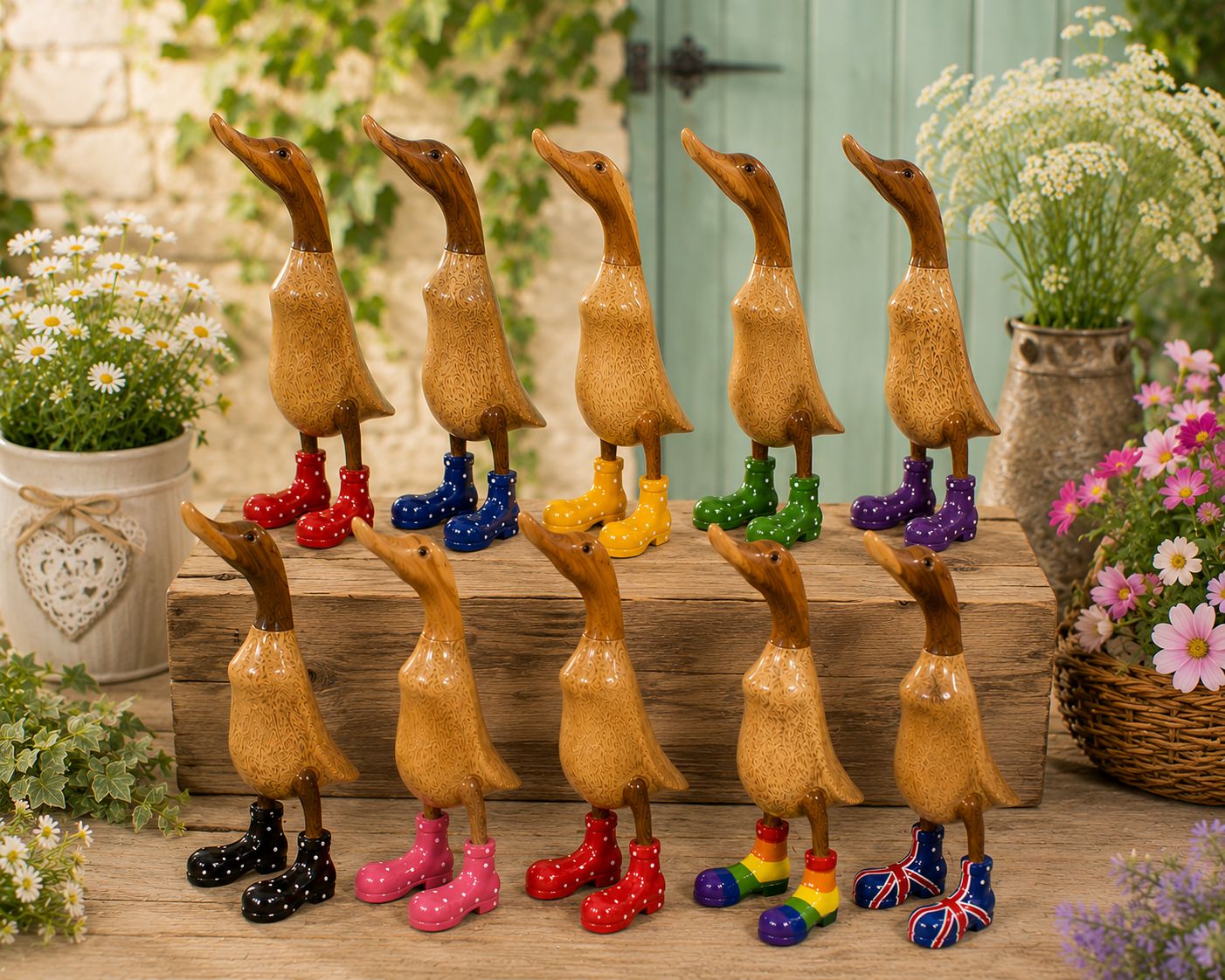 Bamboo Duck with Coloured Shoes