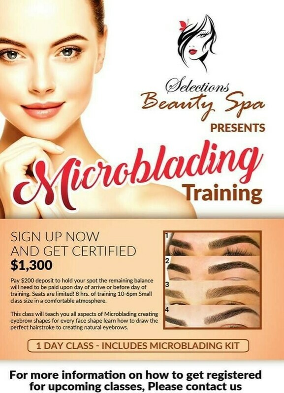 Microblading Class Deposit