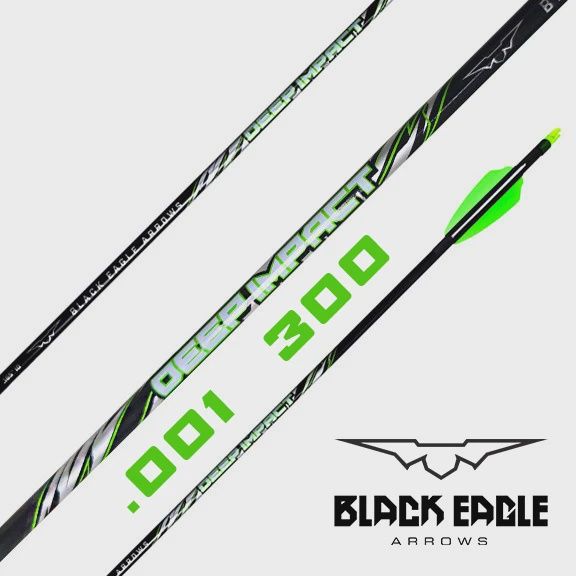 Black Eagle Deep Impact Arrow Shafts, Spine: 300, Straightness: .001
