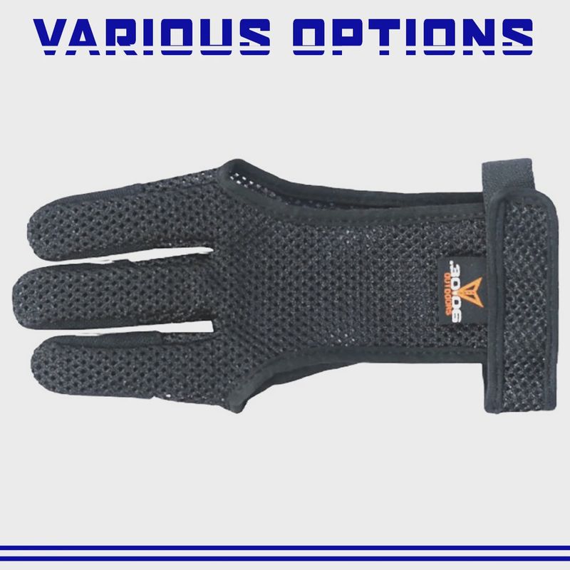 Black Mesh Shooting Glove