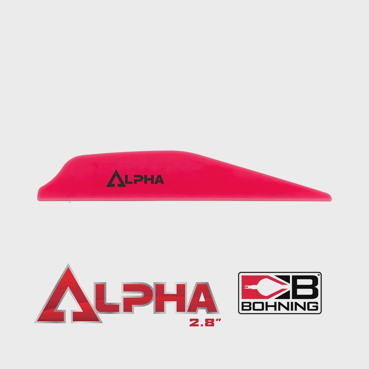 Bohning Alpha Vane 2.8" (AR1250), Colour: Hot Pink, Size: 2.8"