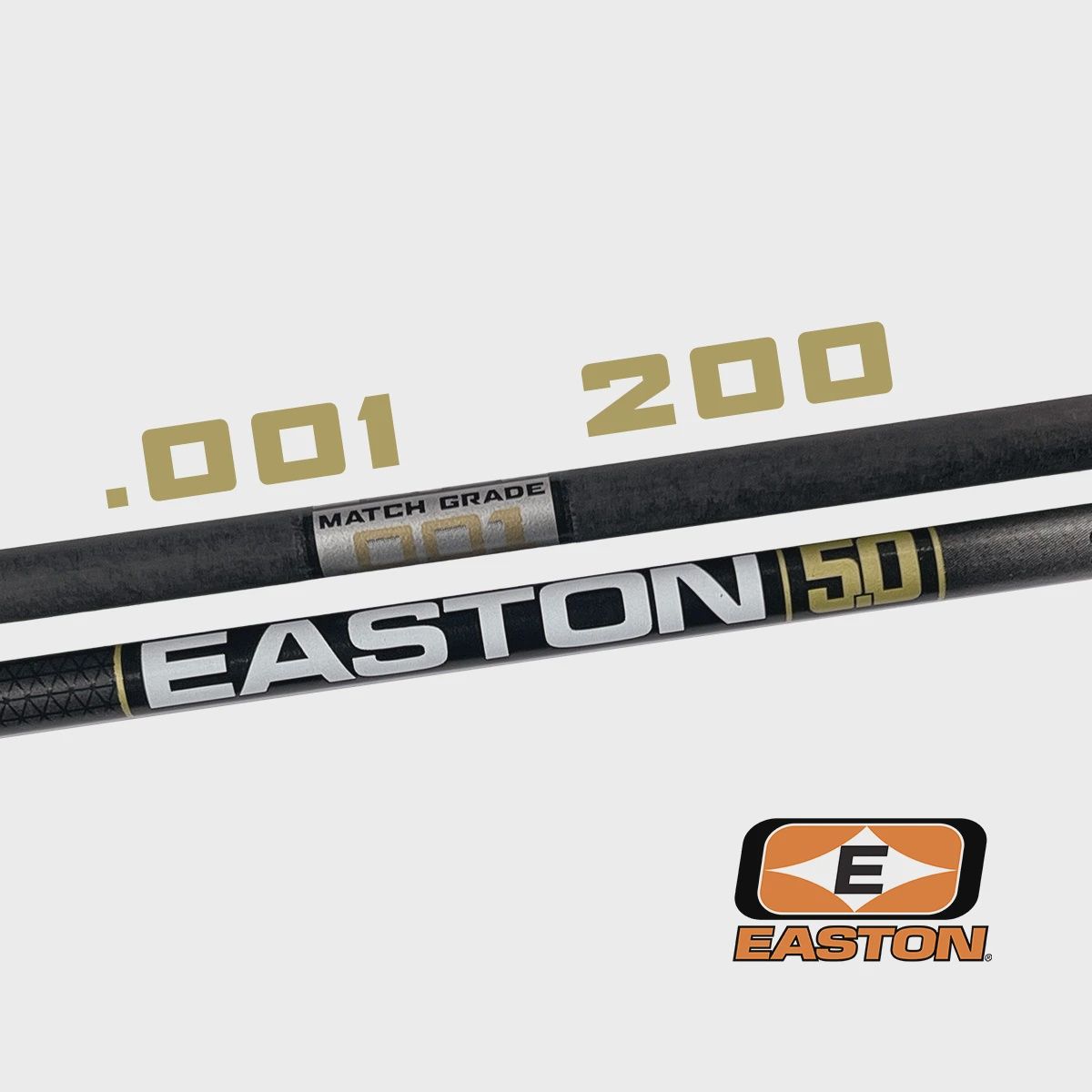 Easton 5.0 Arrow Shafts, Spine: 200, Straightness: .001 Matchgrade