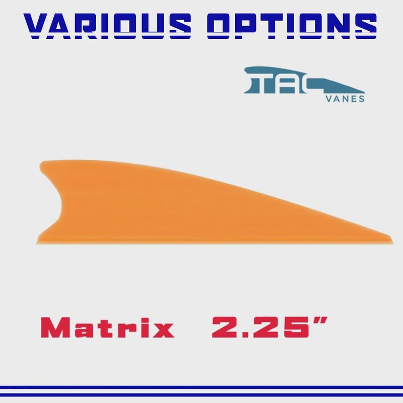 TAC Vanes  Matrix 2.25" Fletches (All Colours)