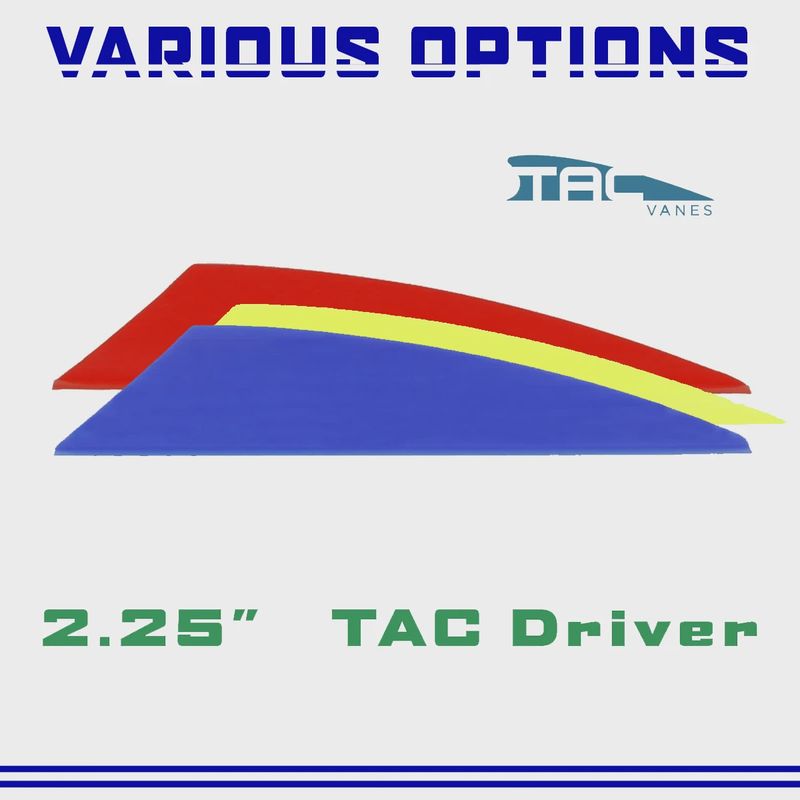 TAC Vanes TAC Driver 2.25" Fletches (All Colours)