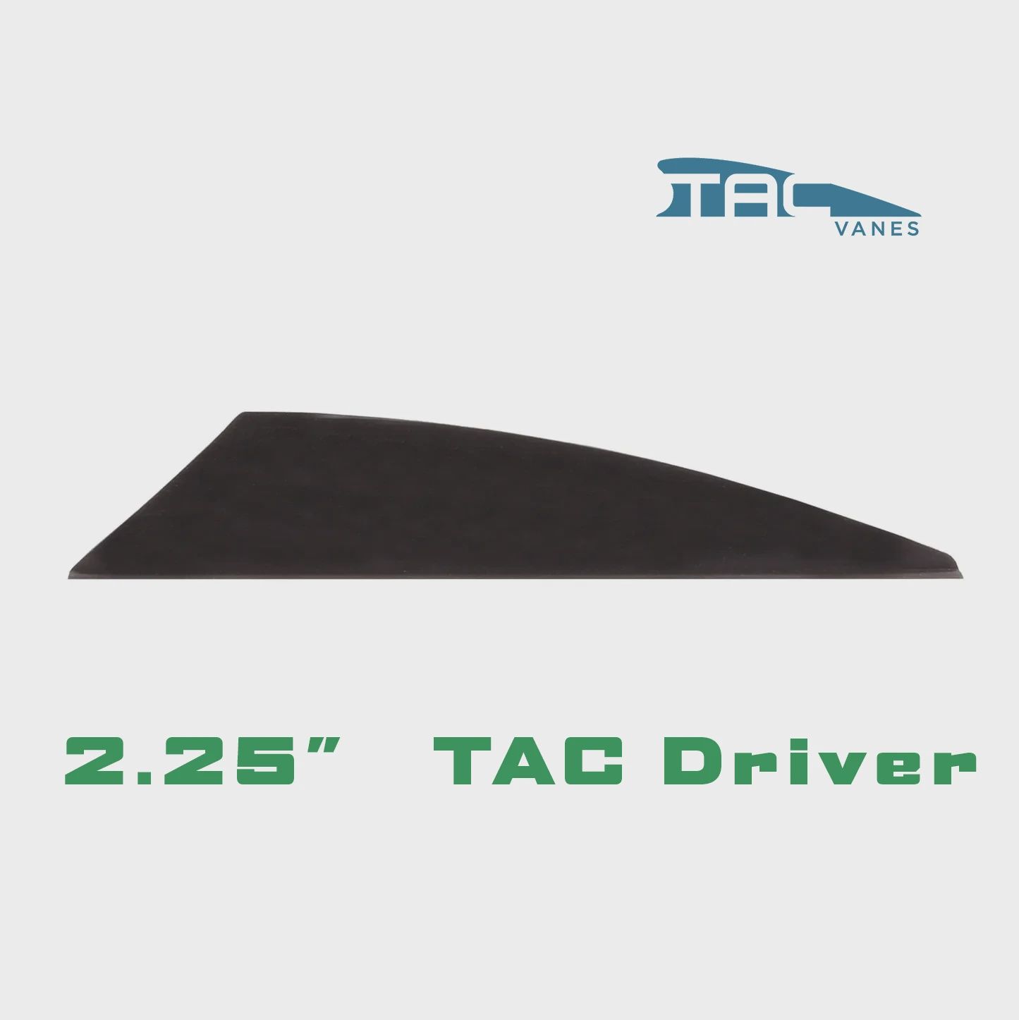TAC Vanes TAC Driver 2.25" Fletches (All Colours), Colour: Black, Size: 2.25"