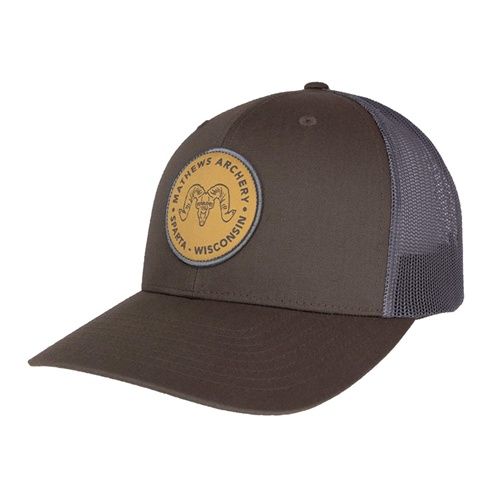 Cap Mathews Full Curl Brown/Charcaol