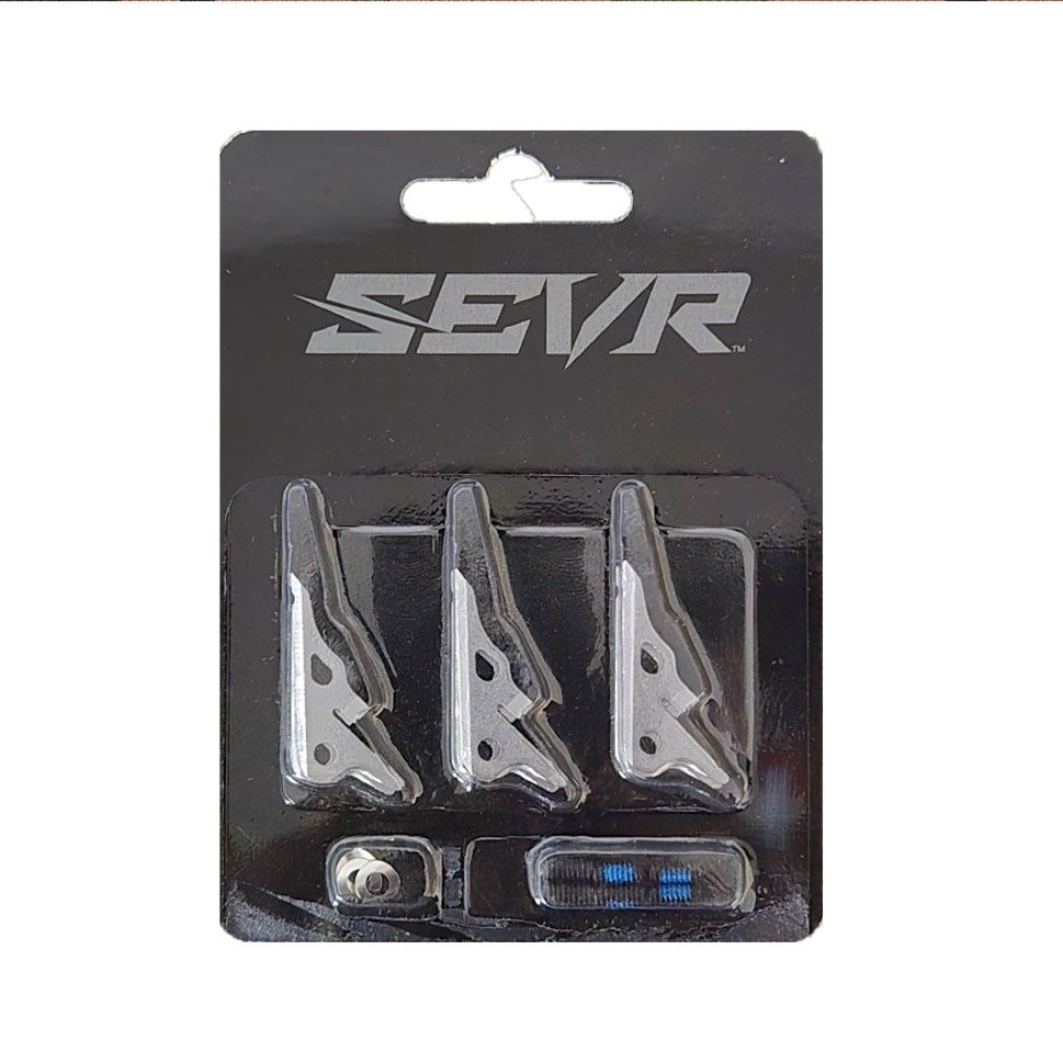 SEVR Standard Replacement blades (3-pack, Stainless Steel), Size: 1.5"