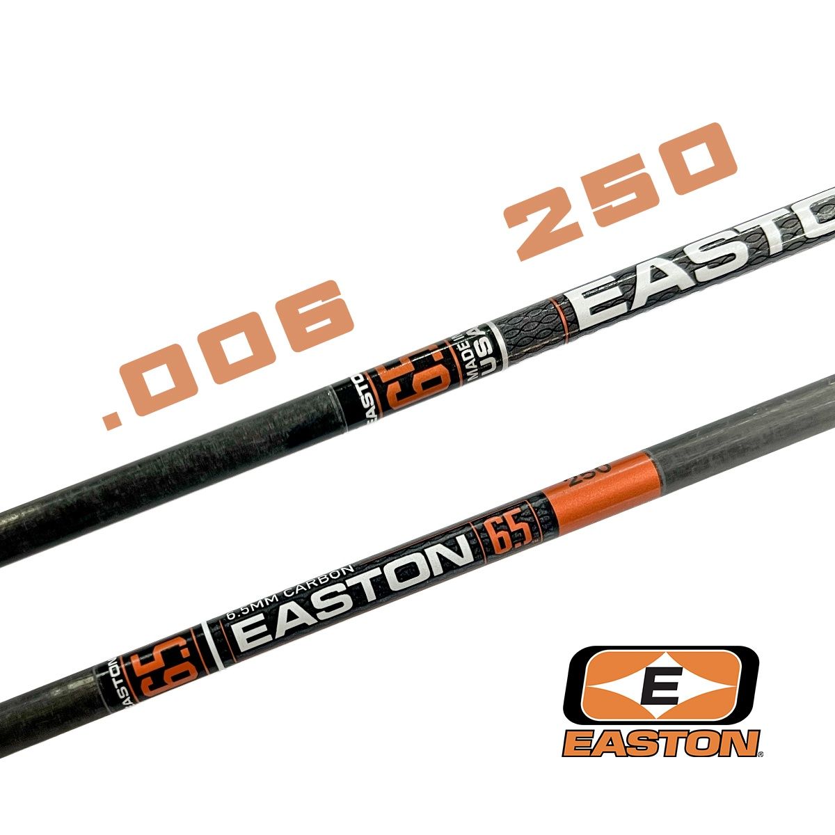 Easton 6.5 Arrow Shafts, Spine: 250, Straightness: .006 Bowhunter