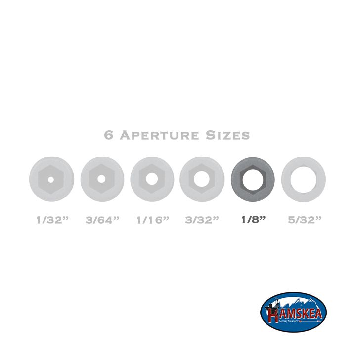 Hamskea Insight Peep Appertures, Size: 1/8"