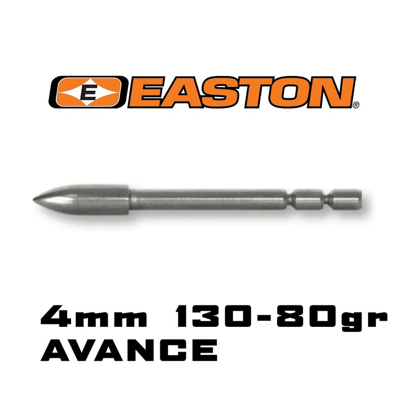 Fieldpoint Easton 4mm Avance (130-80gr) Stainless Steel