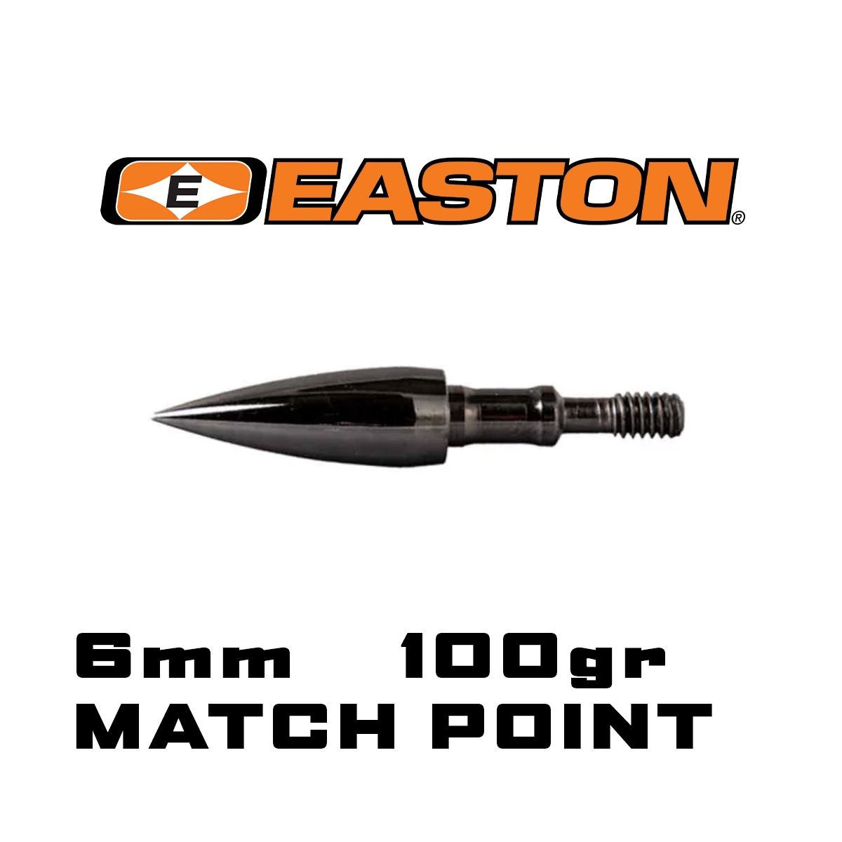Easton Match Target Fieldpoint - Stainless Steel, Weight: 100gr