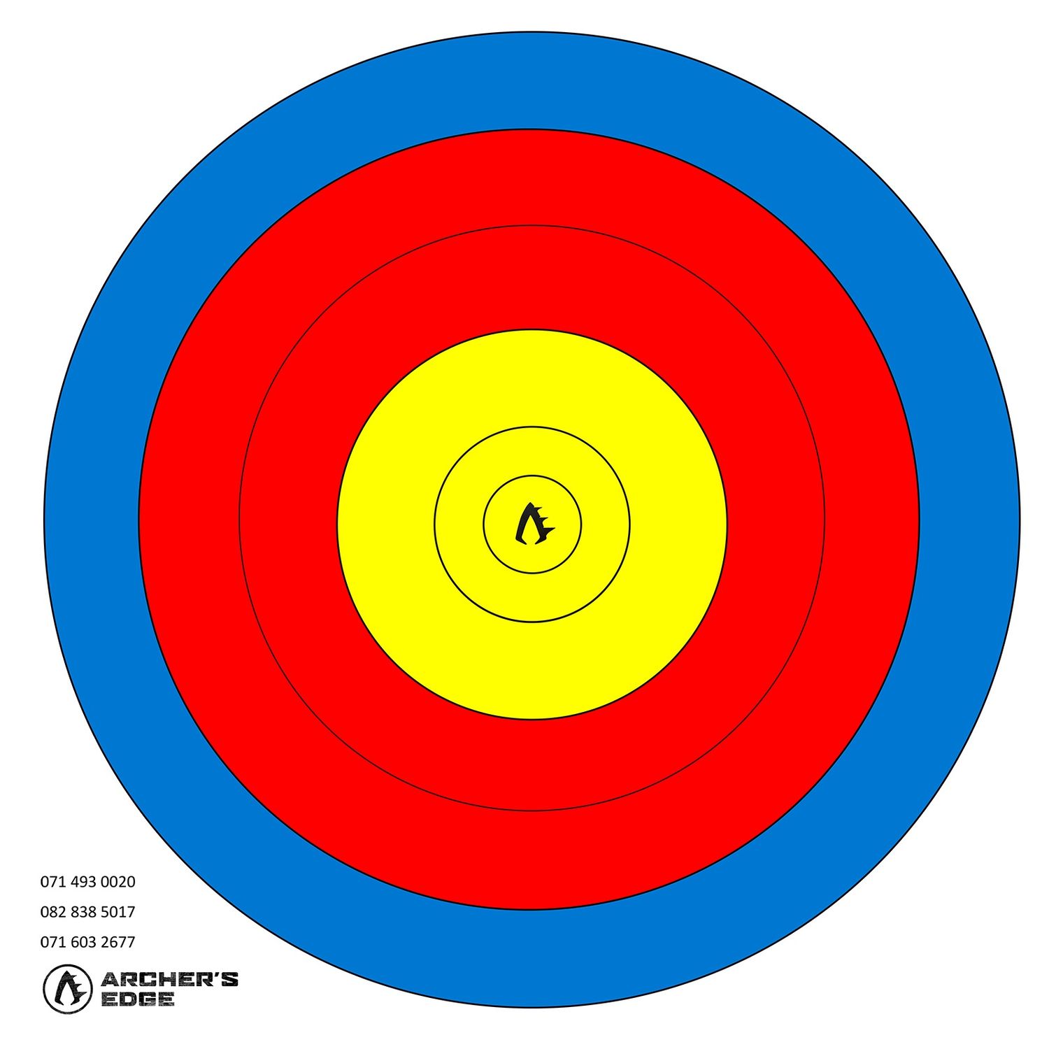 Target 1 Spot Colour Red Yellow Blue