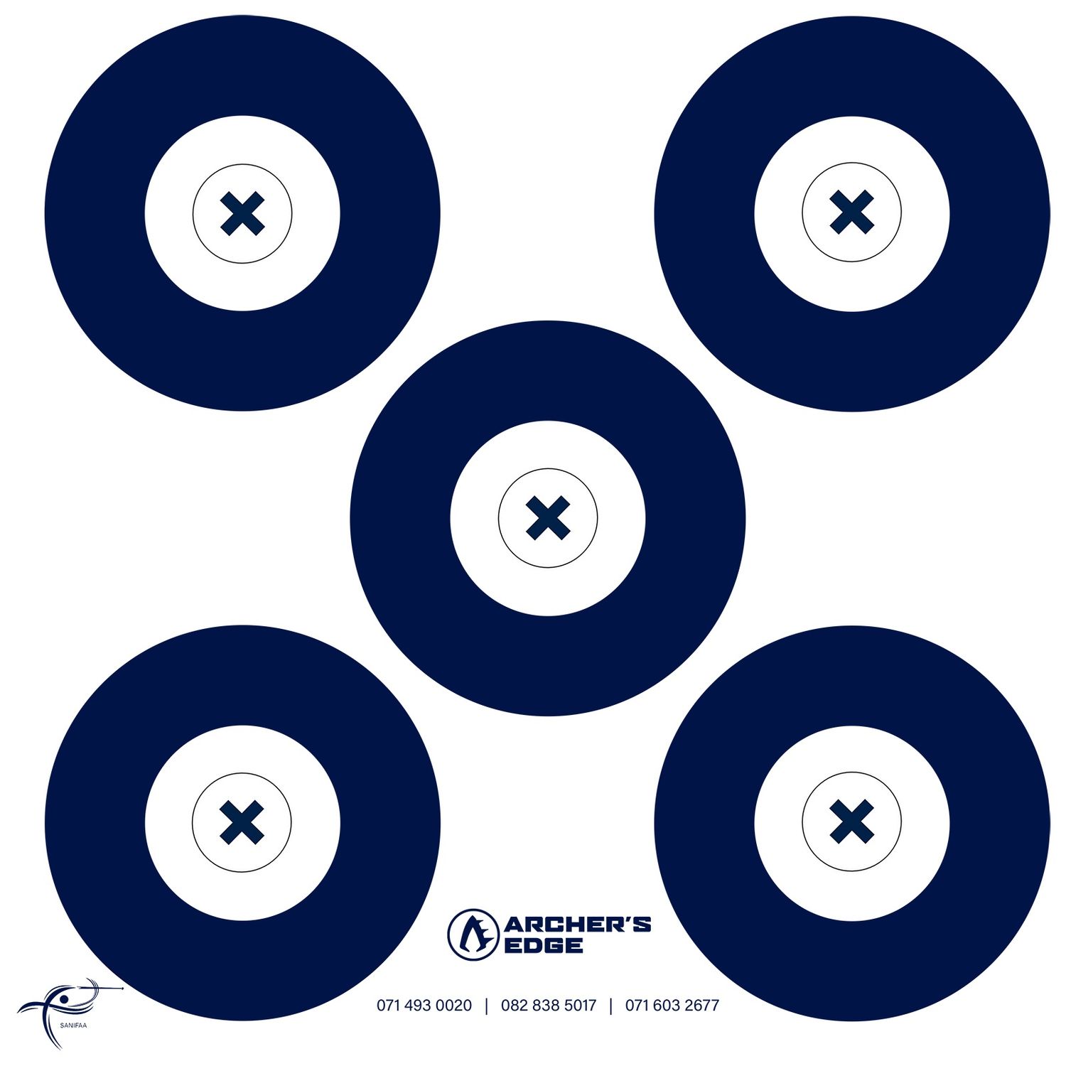 Target 5 Spot Blue SANIFAA/AE Logo