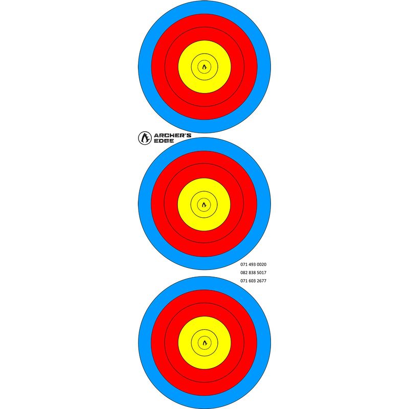 Target 3 Spot Colour Yellow Red Blue (Cardboard)