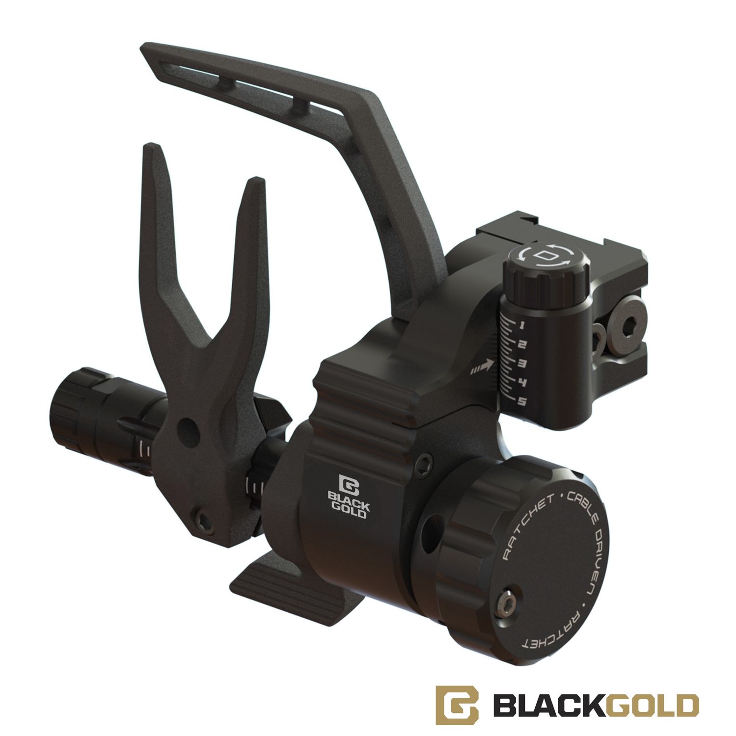 Black Gold Ripcord Ratchet Cable Driven Rest