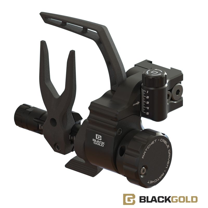 Black Gold Ripcord Ratchet Cable Driven Rest