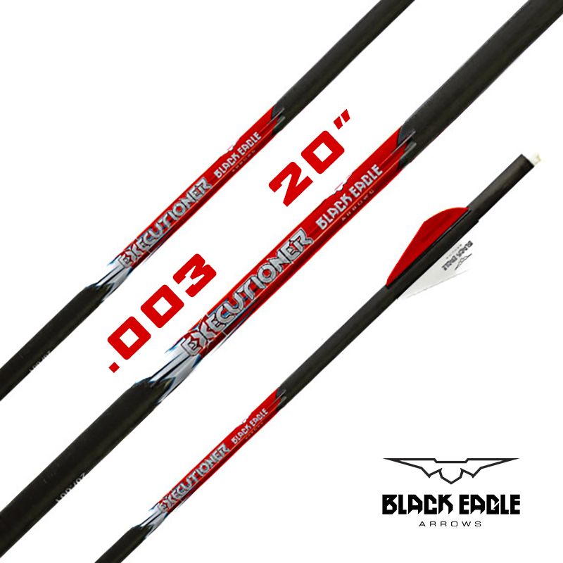Black Eagle Executioner Crossbow Bolts, Configuration: 2" Fletch, Length: 20", Straightness: .003