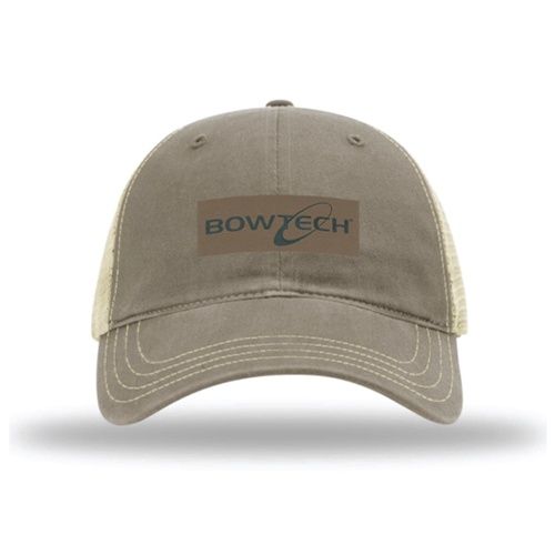 Cap Bowtech Leather Logo Trucker (Green)
