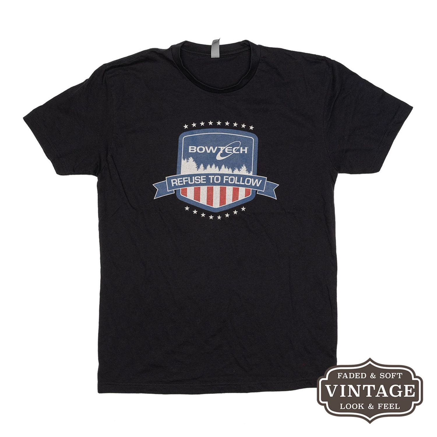 Bowtech Patriotic Shield T-Shirt, Colour: Black, Size: Small