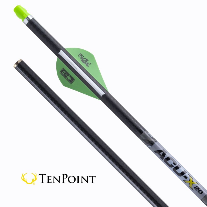 TenPoint ACU-X 20 Premium Carbon Arrows for Rail-Less Forward Draw Crossbows