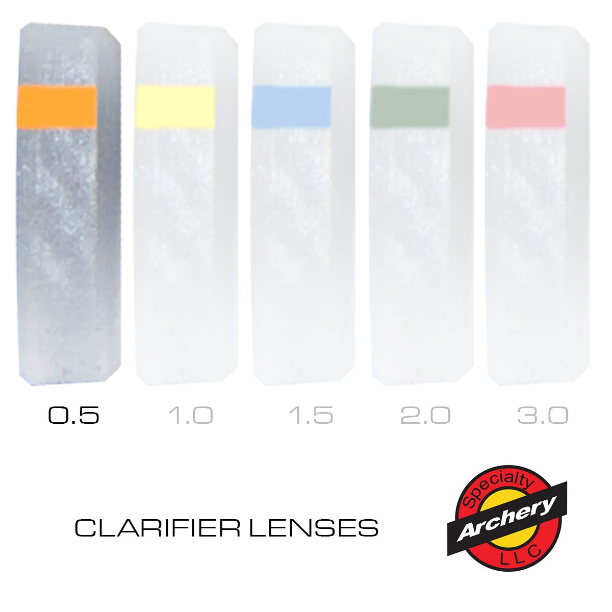 Speciality Archery PXS Target Peep Clarifier Lenses, Strength: 0.5 Gold