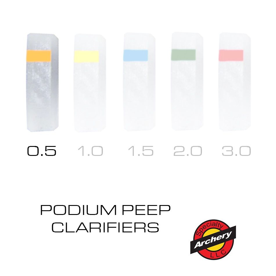 Speciality Archery Podium Peep Clariefier Lenses, Strength: 0.5 - Gold