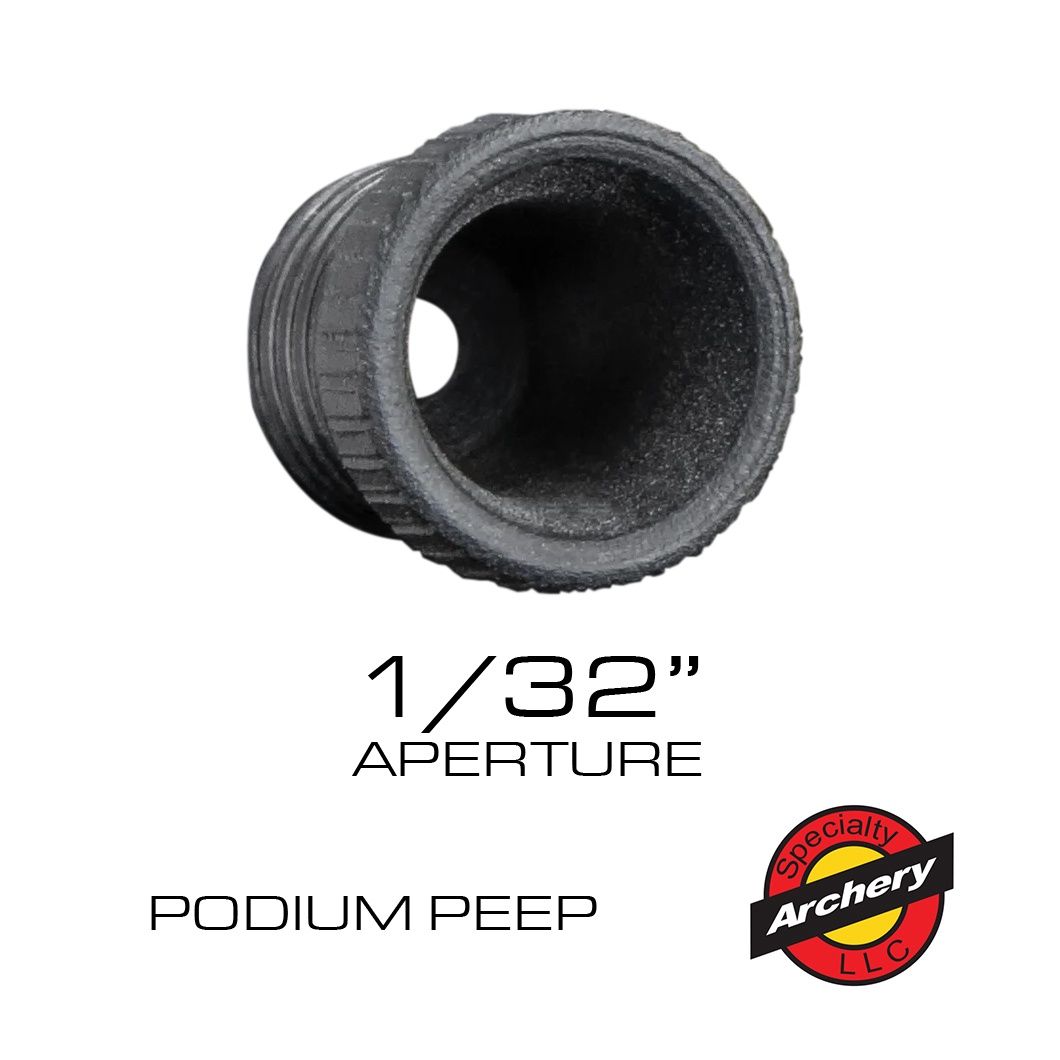 Speciality Archery Podium Peep Apertures, Size: 1/32"