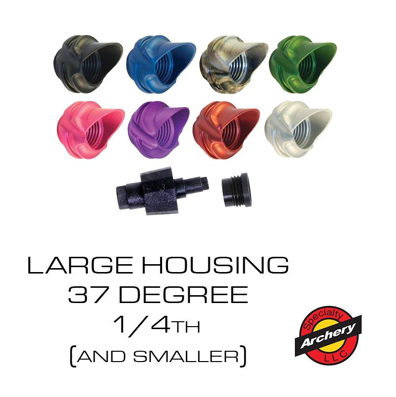 Speciality Archery Large Hooded Peep Housing (37 Degree)