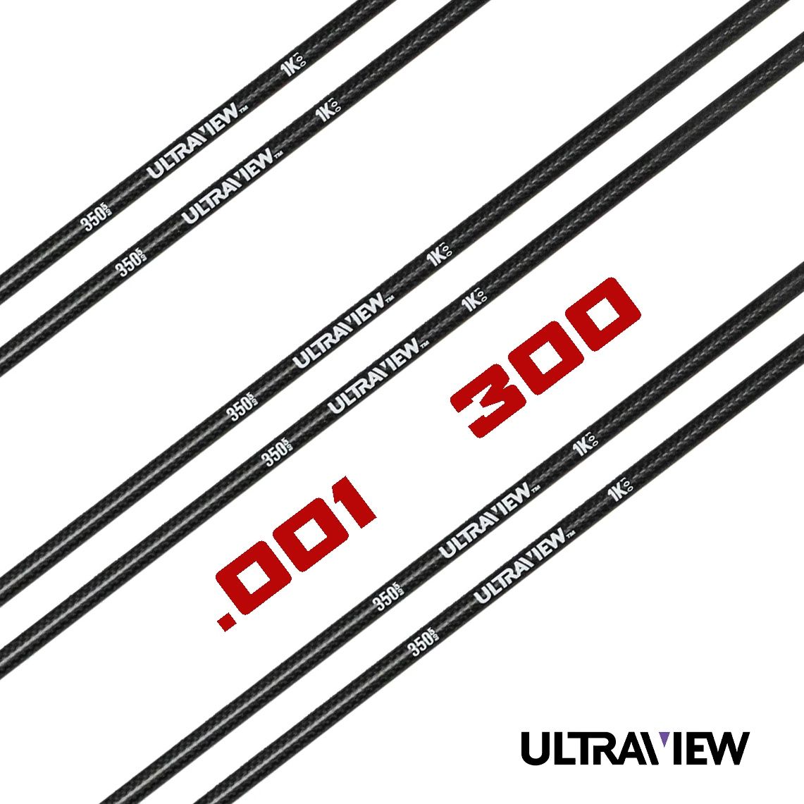 UltraView UV 1K Arrow Shafts, Spine: 300, Straightness: .001