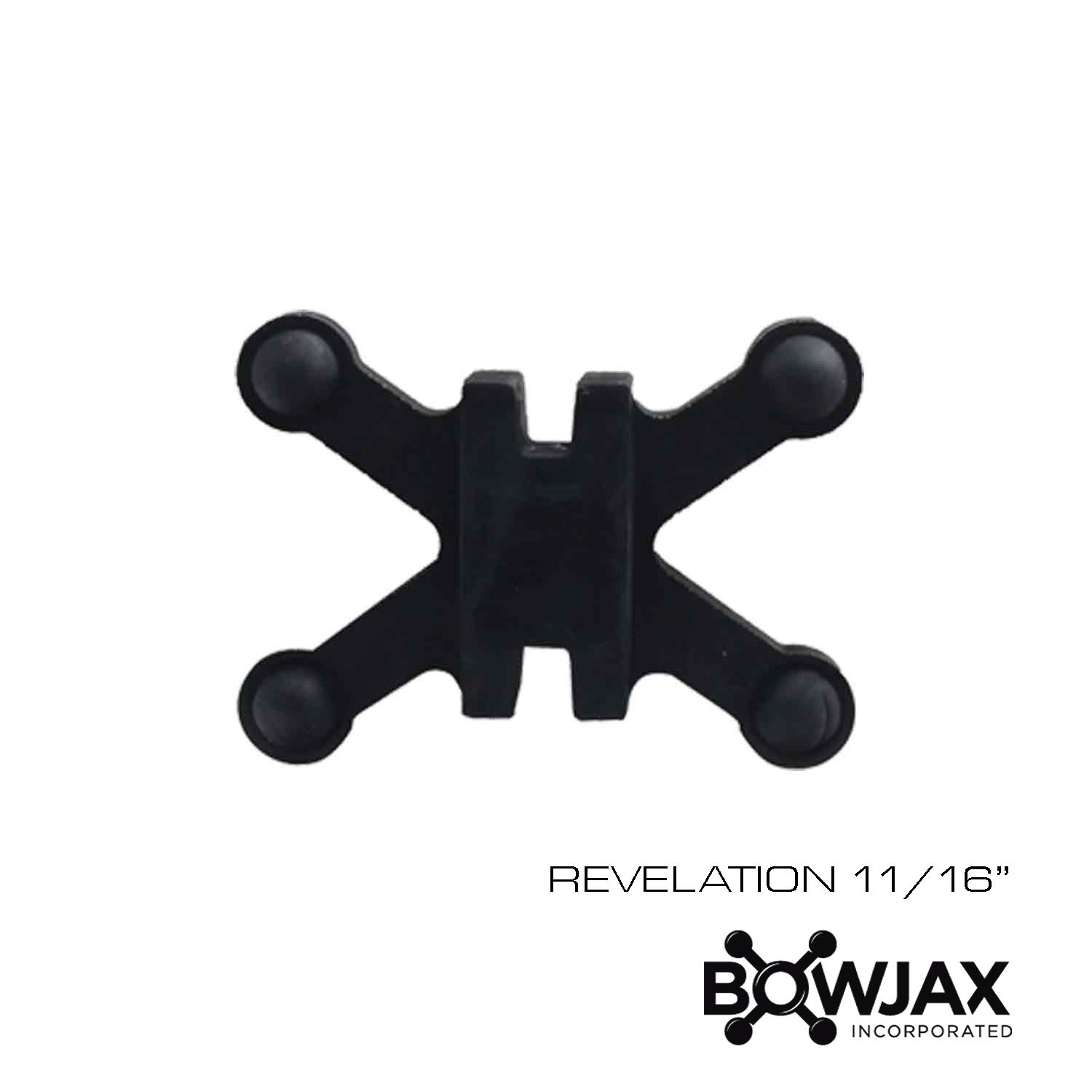 Bowjax Revelation Limb Dampeners, Colour: Black, Size: 11/16" 4-Pack