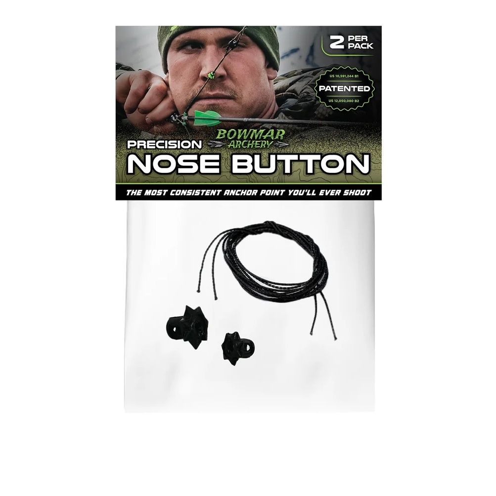 Bowmar Nose Buttons, Colour: Black, Model: Precision