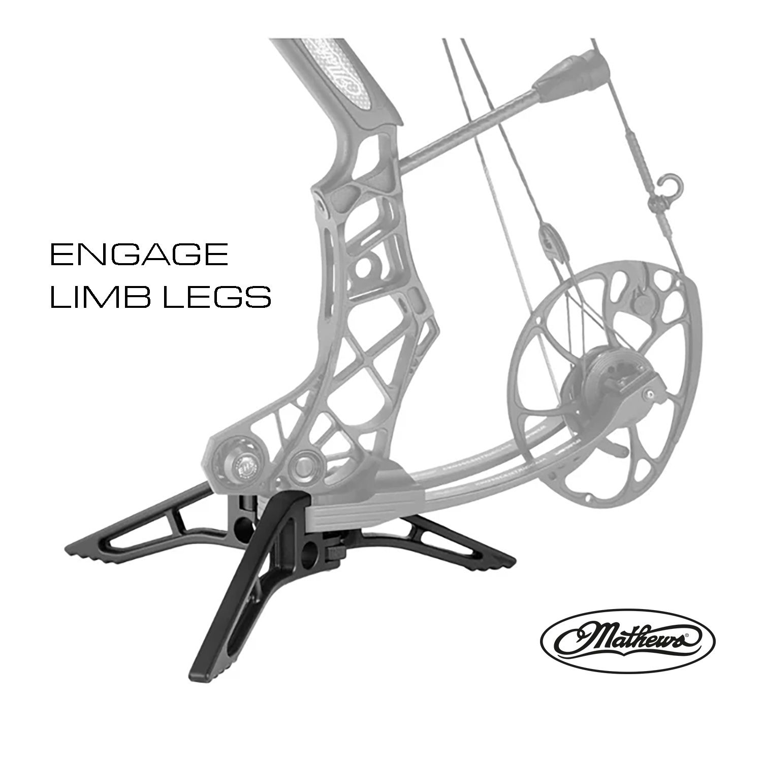 Mathews Engage Limb Legs, Colour: Black, Model: Engage