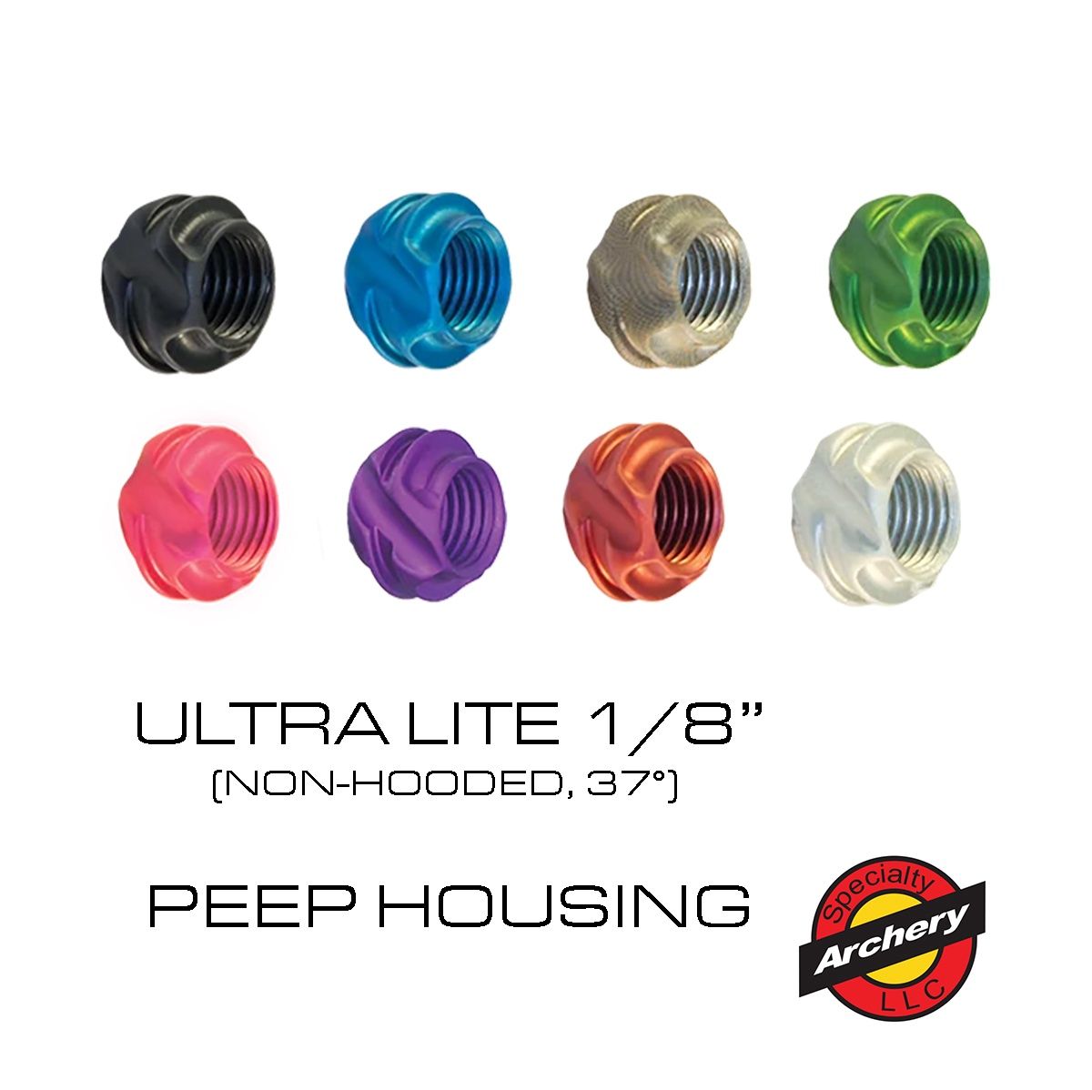 Speciality Archery Ultra Lite Non-Hooded Peep Housing 37 Degree (Ball Peep 1/8")