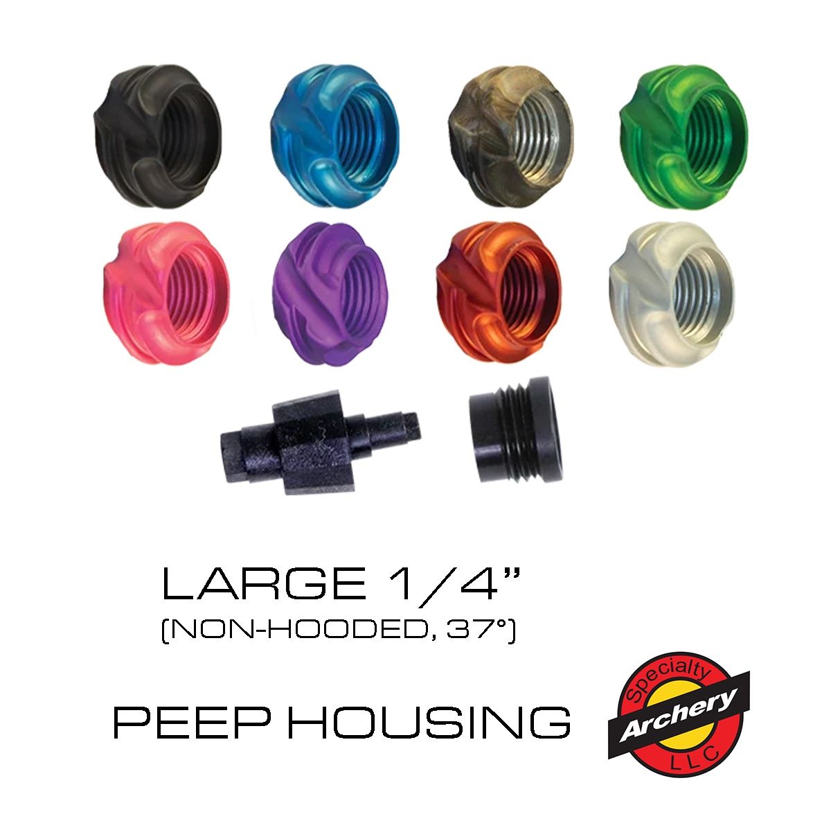 Speciality Archer Large Non-Hooded Peep Housing (1/4" Ball Peep)