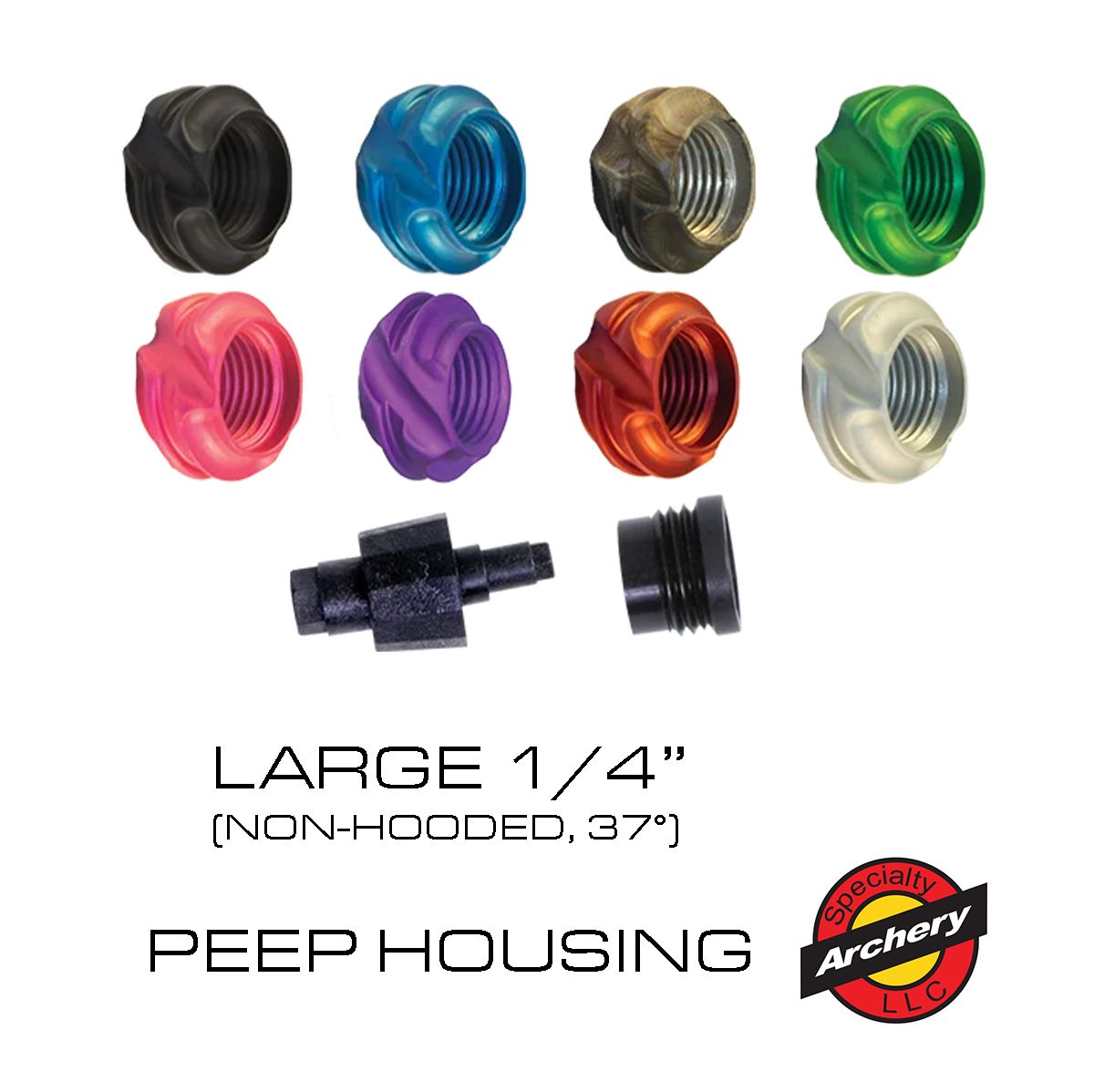 Speciality Archer Large Non-Hooded Peep Housing (1/4" Ball Peep)