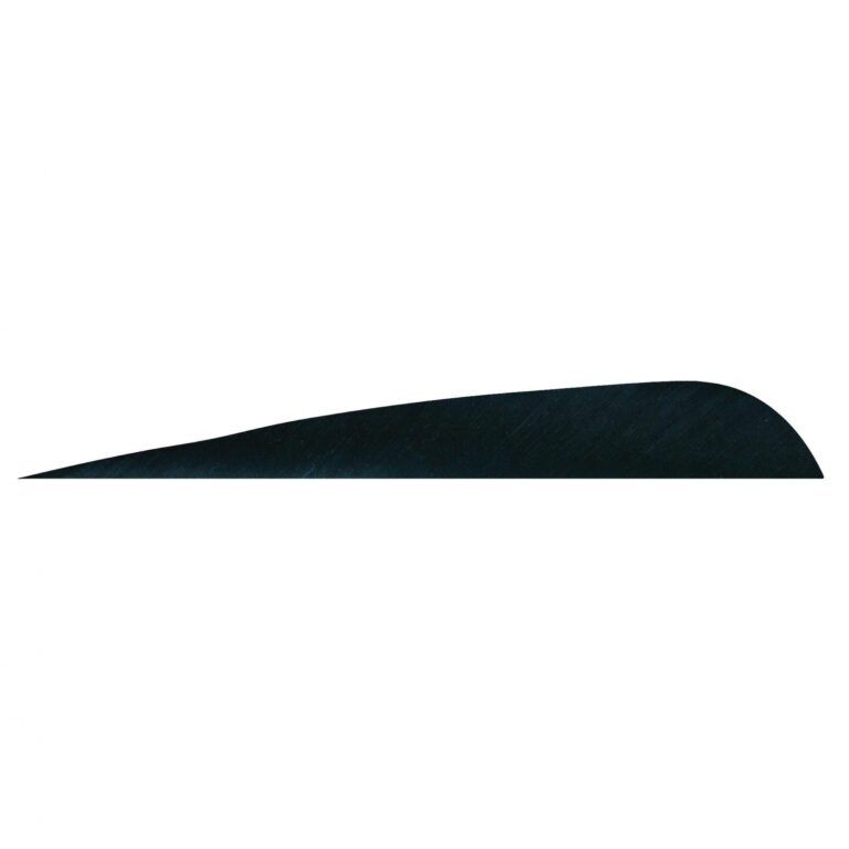 4" Feathers - Parabolic Cut, Colour: Black
