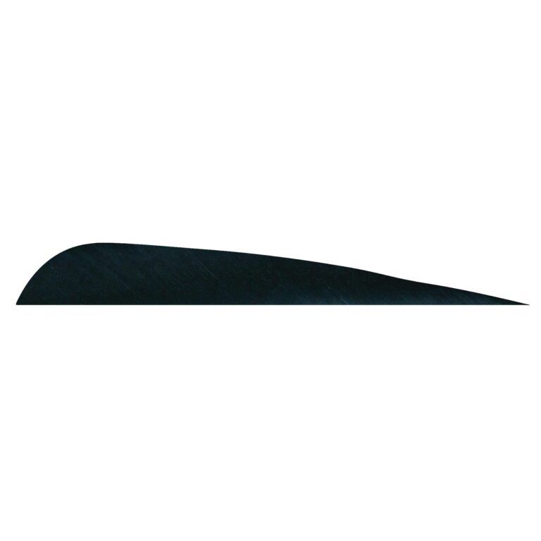 5" Feathers - Parabolic Cut, Colour: Black