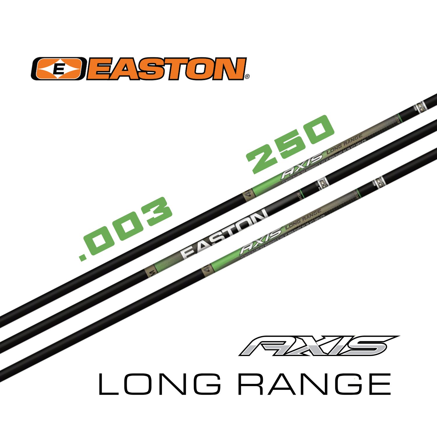 Easton 4mm Axis Long Range Arrow Shafts, Spine: 250, Straightness: .003