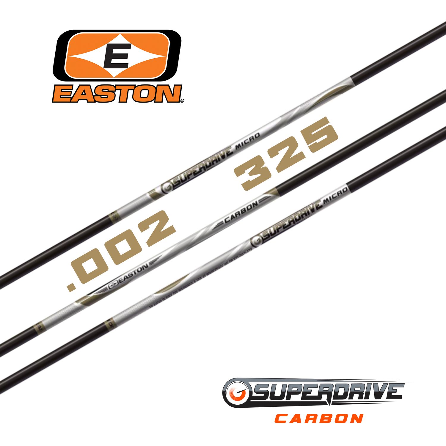 Easton Superdrive Micro Arrow Shafts, Spine: 325, Straightness: .002