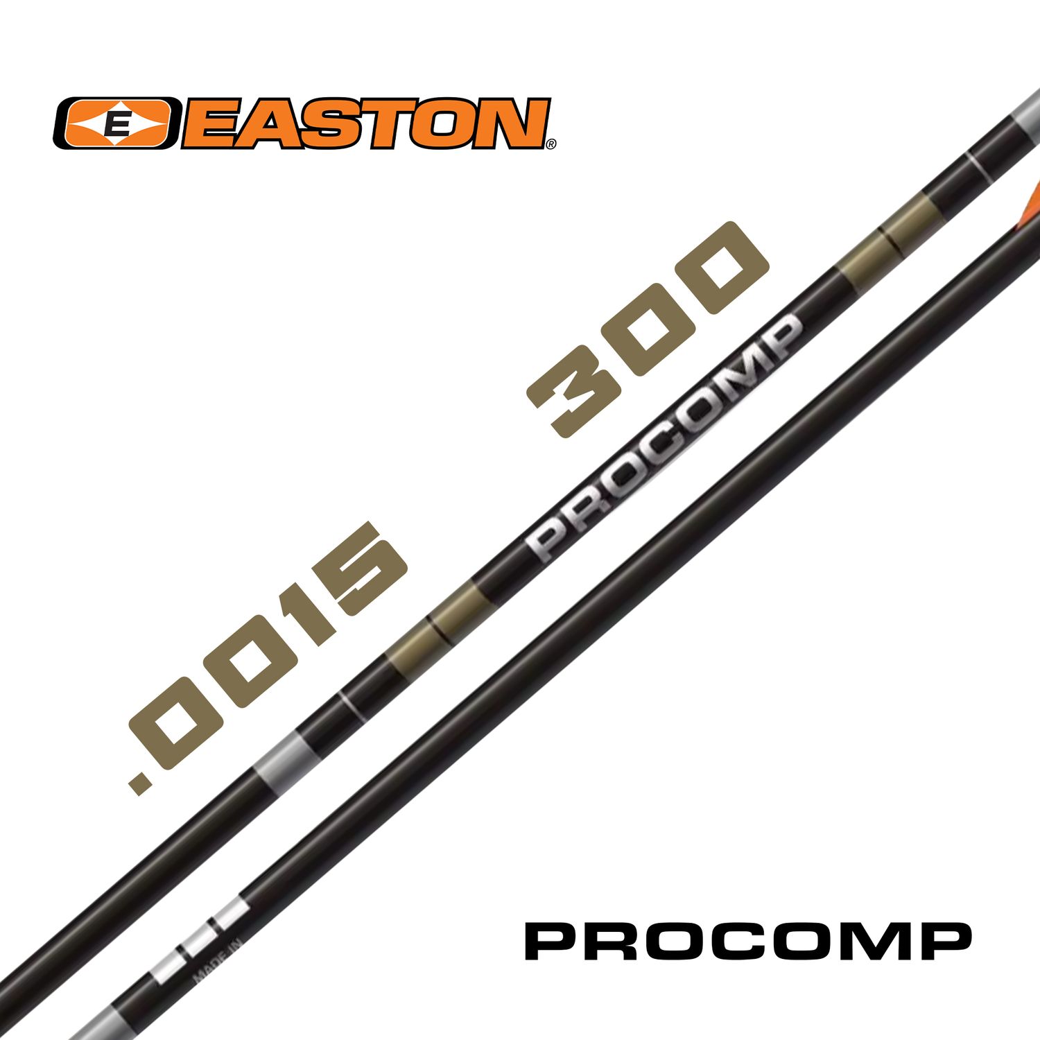 Easton PROCOMP Target Arrow Shafts, Spine: 300, Straightness: .0015