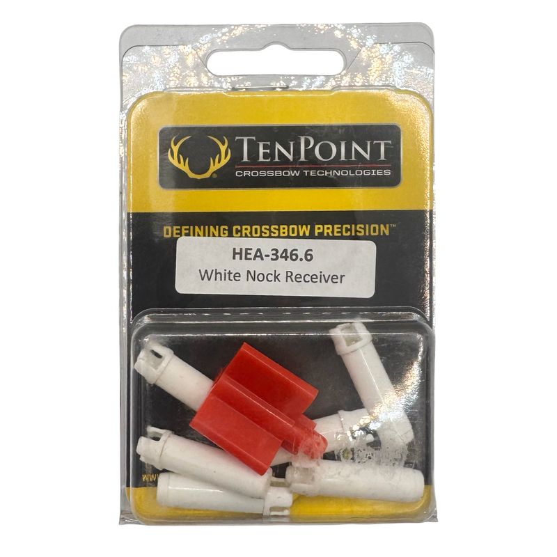 TenPoint Nock Alpha Brite White Nock Receivers (6 pce)