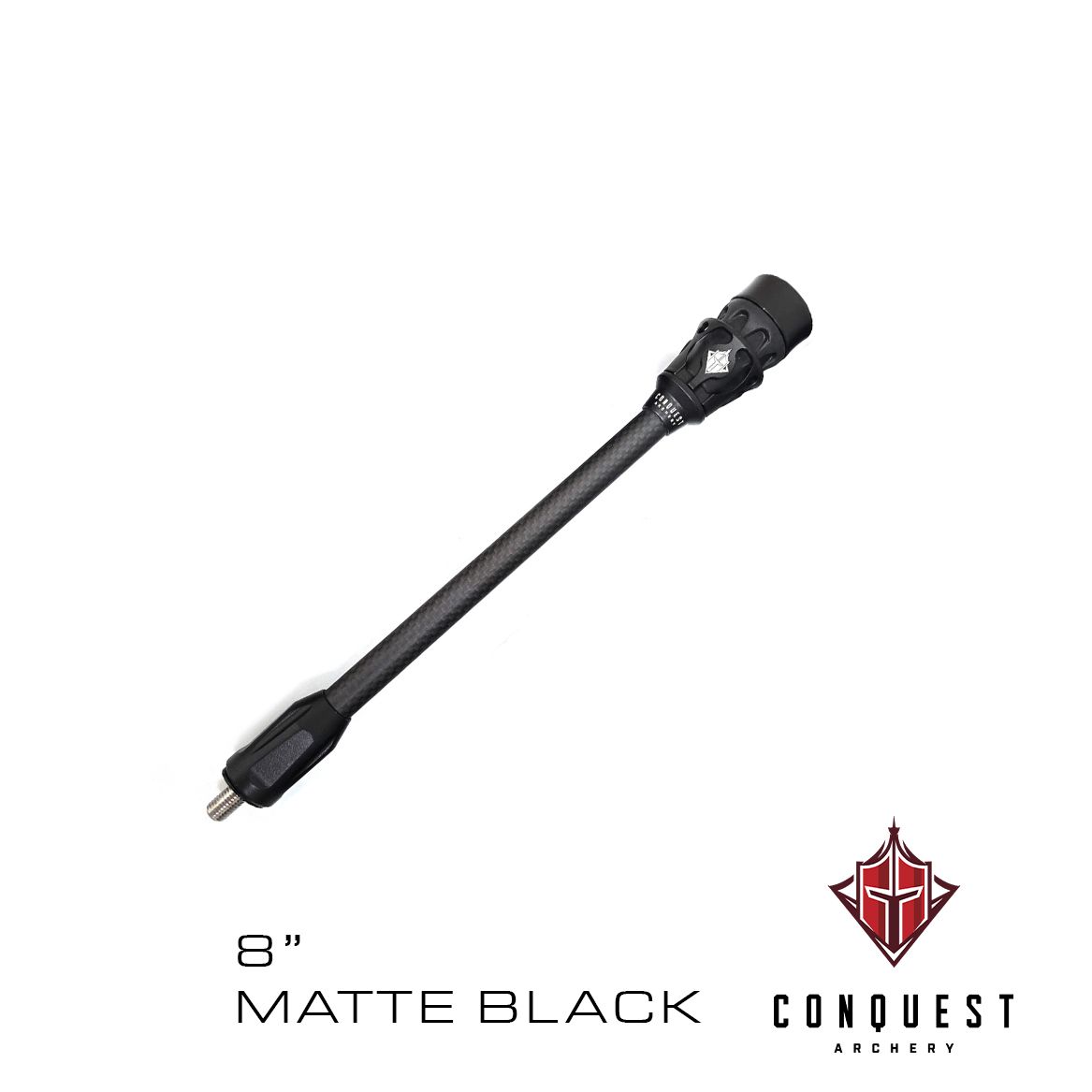 Conquest 3K Carbon Weave Stabilizer Kits, Colour: Matte Black, Hand Preference: RH, Length: 12"/10" Kit