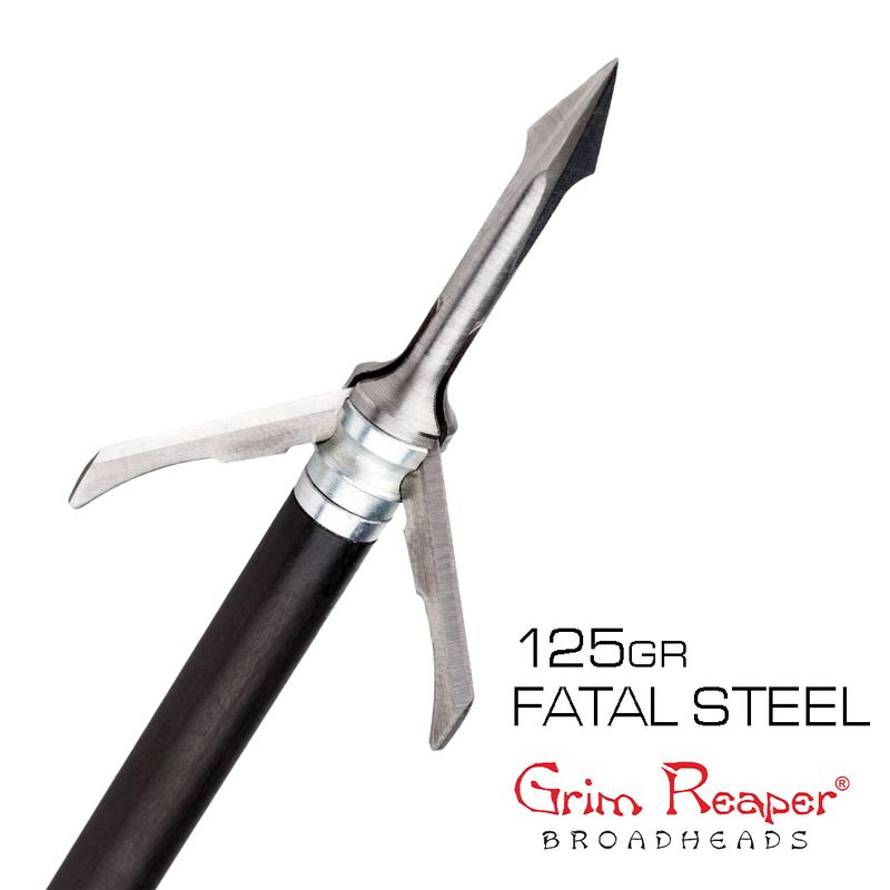 Grim Reaper Fatal Steel 3-Blade Broadhead (3-pack)