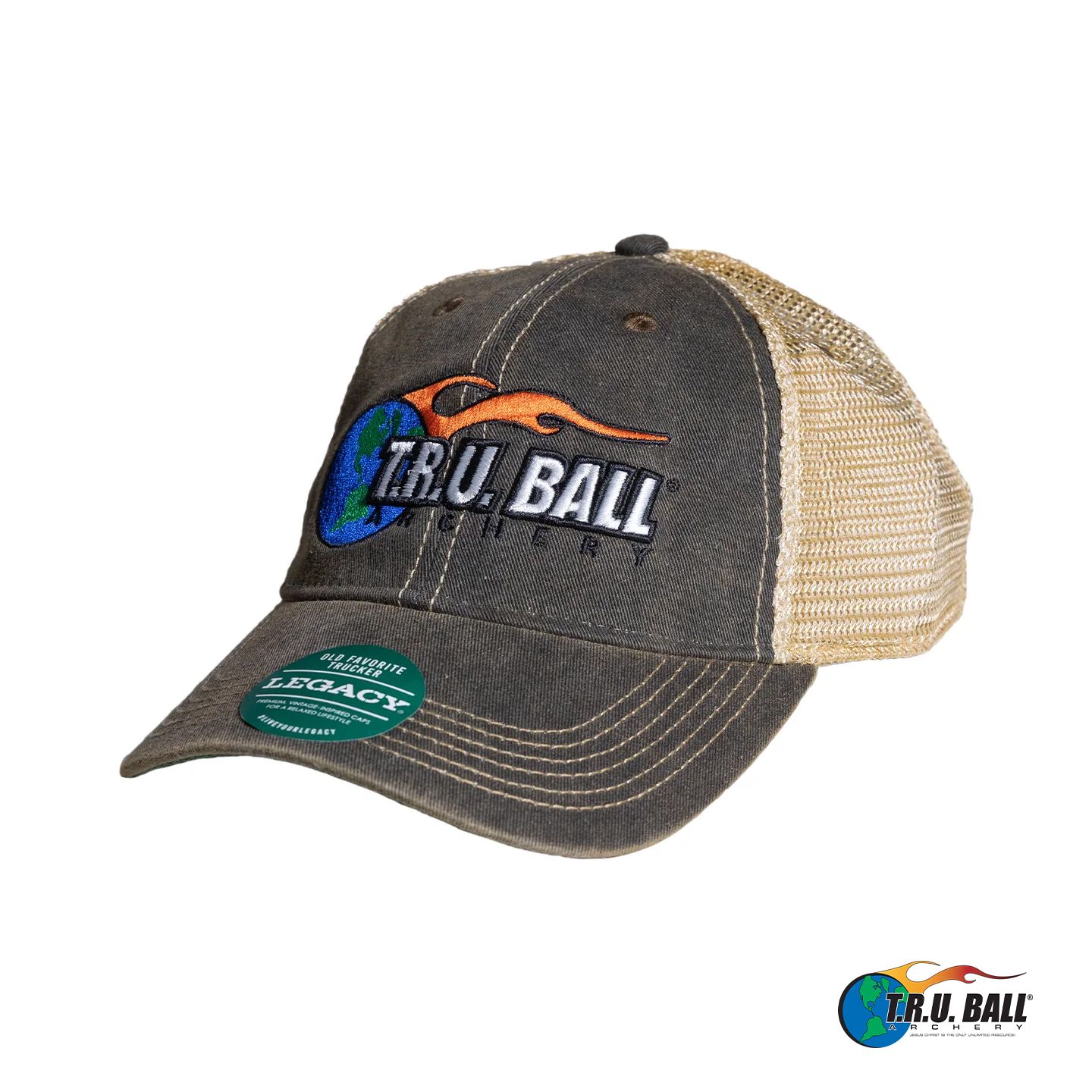 TRUBall Mesh Hats, Colour: Black and Tan