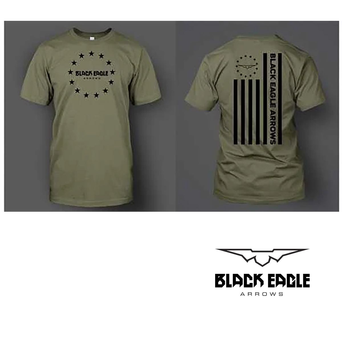 Black Eagle "Betsy" Military Green Tri-Blend T-Shirt