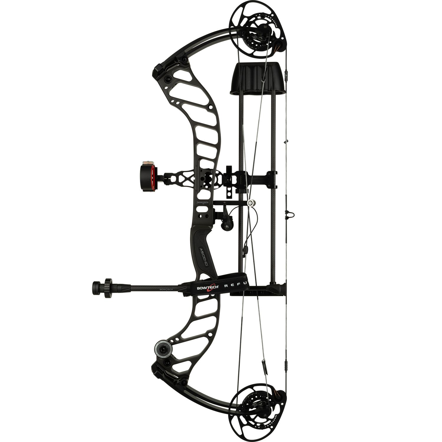 Bowtech Ascend with DLX Kit, Colour: Stealth Grey, Draw Weight: 50lbs, Hand Preference: LH