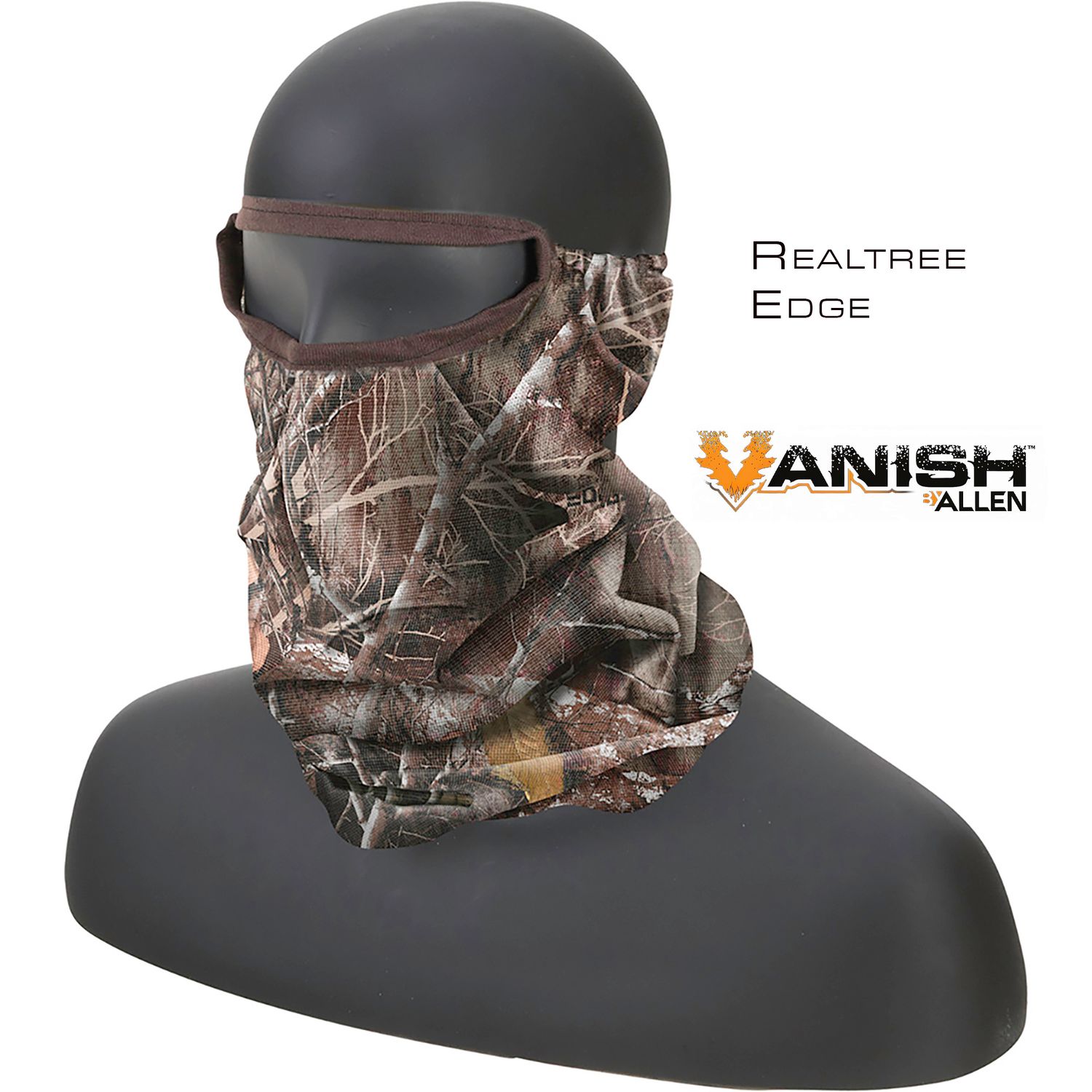 Vanish 3/4 Head Net Face Mask, Colour: Realtree Edge