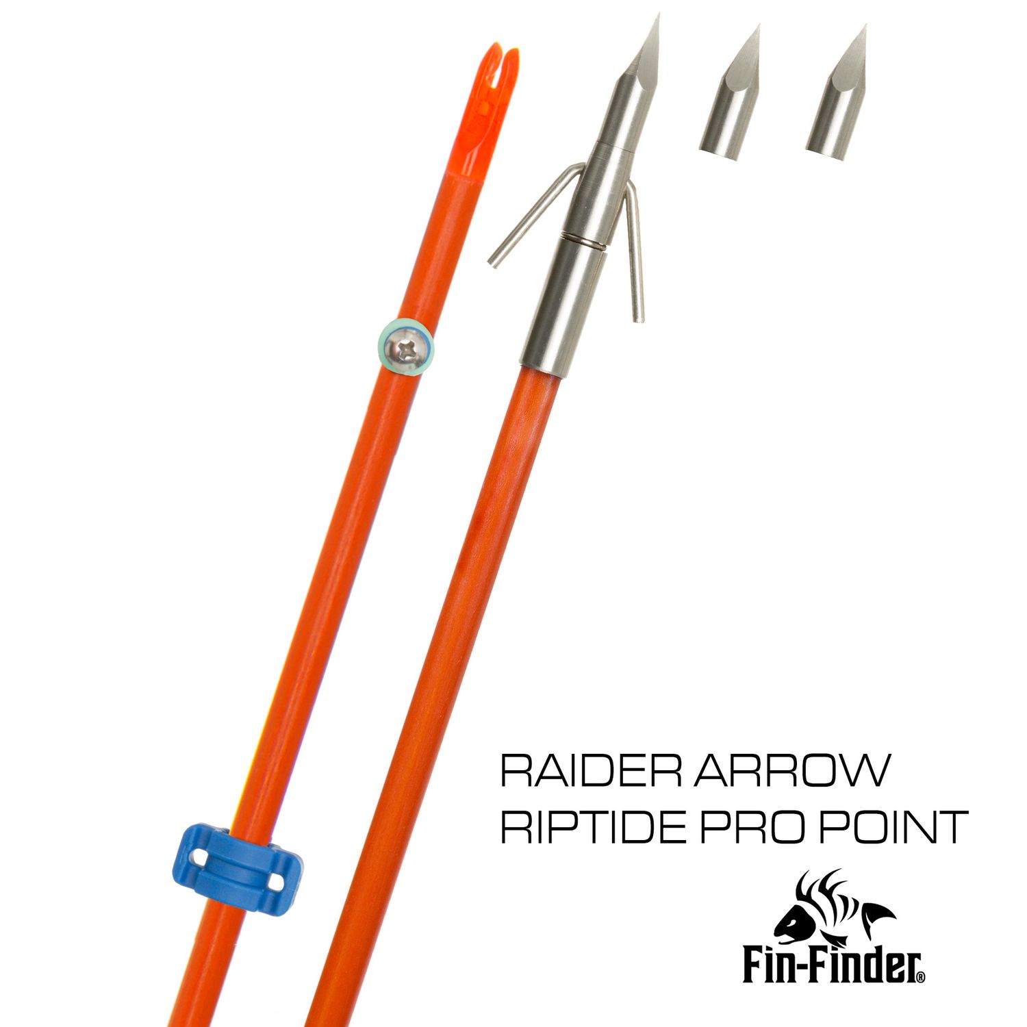 Fin-Finder Raider Bowfish arrow with Riptide Pro Points