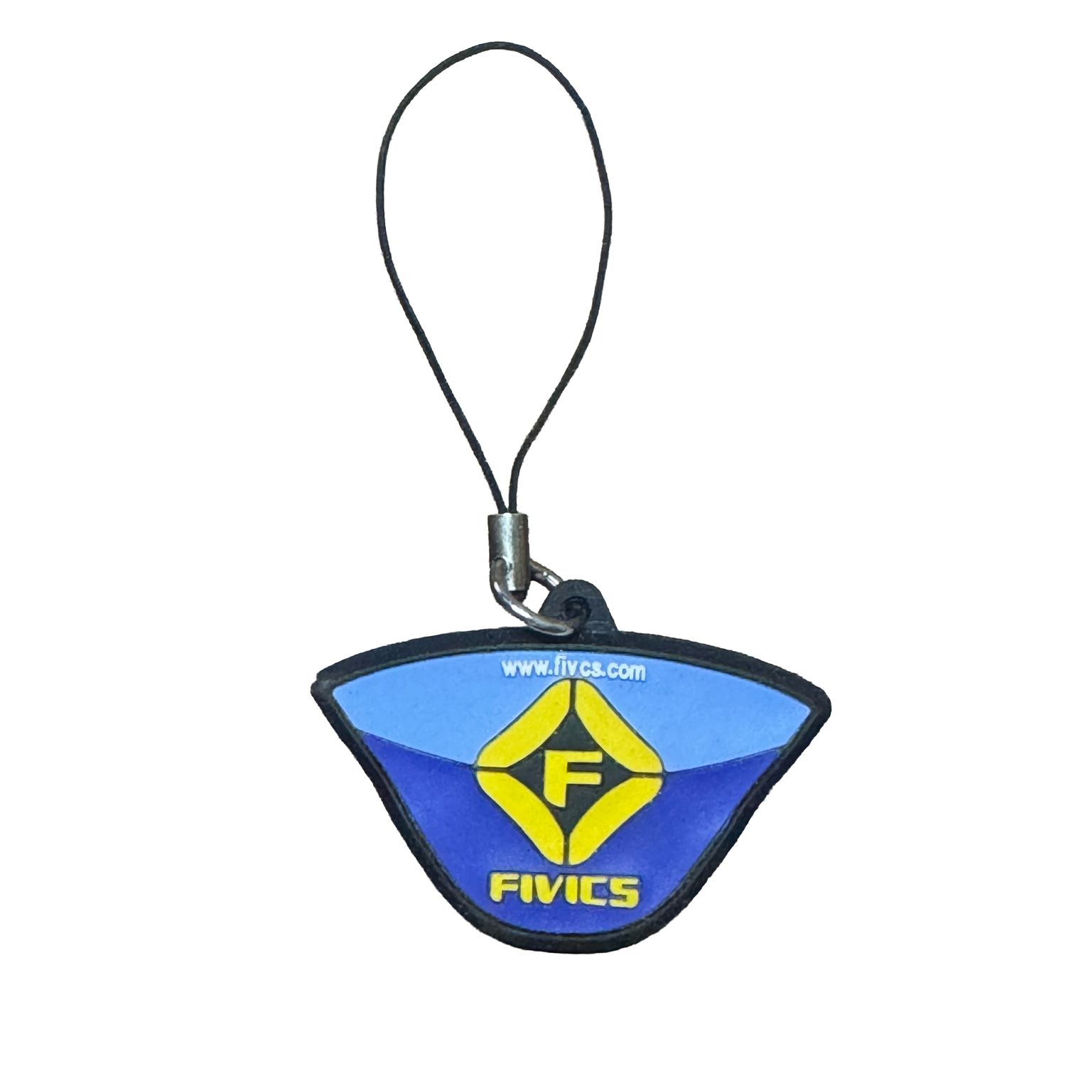 Fivics Rubber Bag Tag (Blue &amp; Yellow)